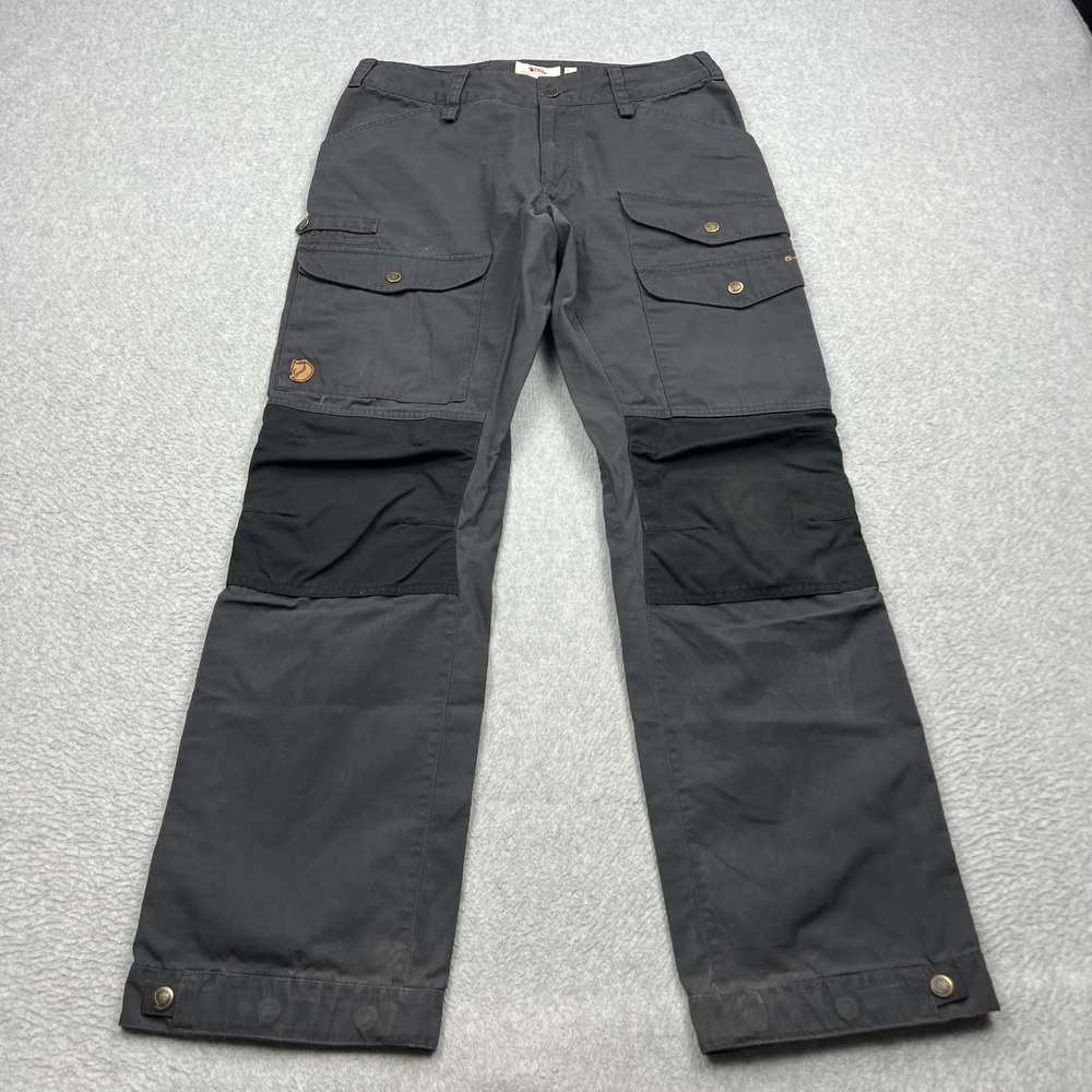Fjallraven Vidda Pro Ventilated Trousers Mens 32 Grey Reinforced Cargo 81160R